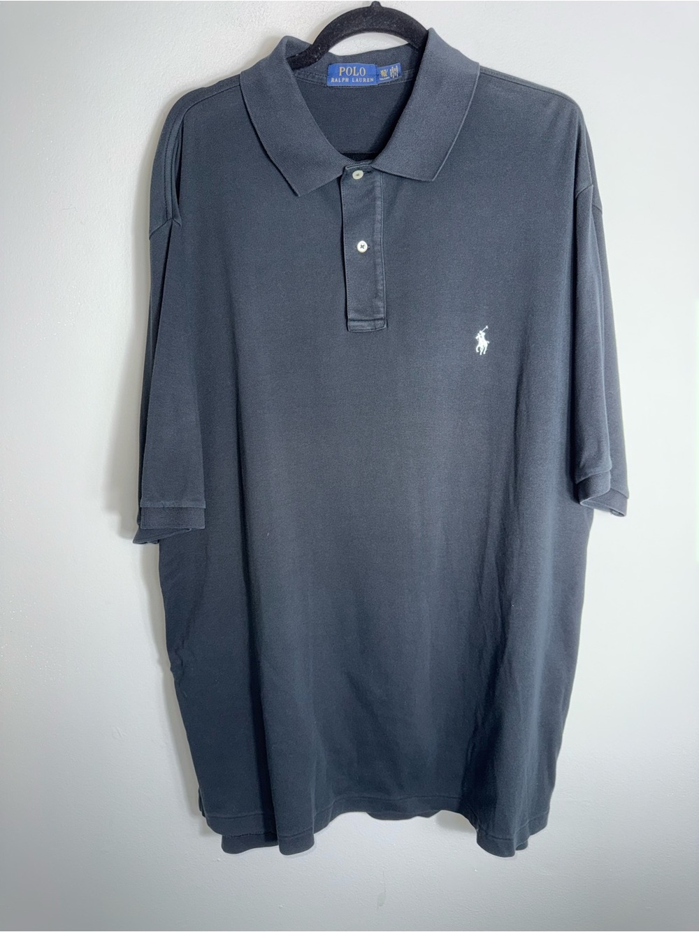 Polo Ralph Lauren Men's Short Sleeve Polo Shirt-Cotton-Black-Size XLT Tall
